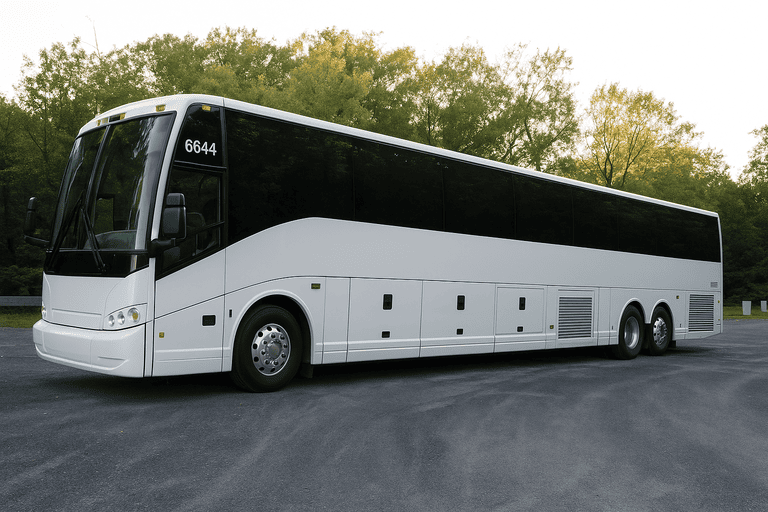 exterior of Augusta Minibus Company coach bus