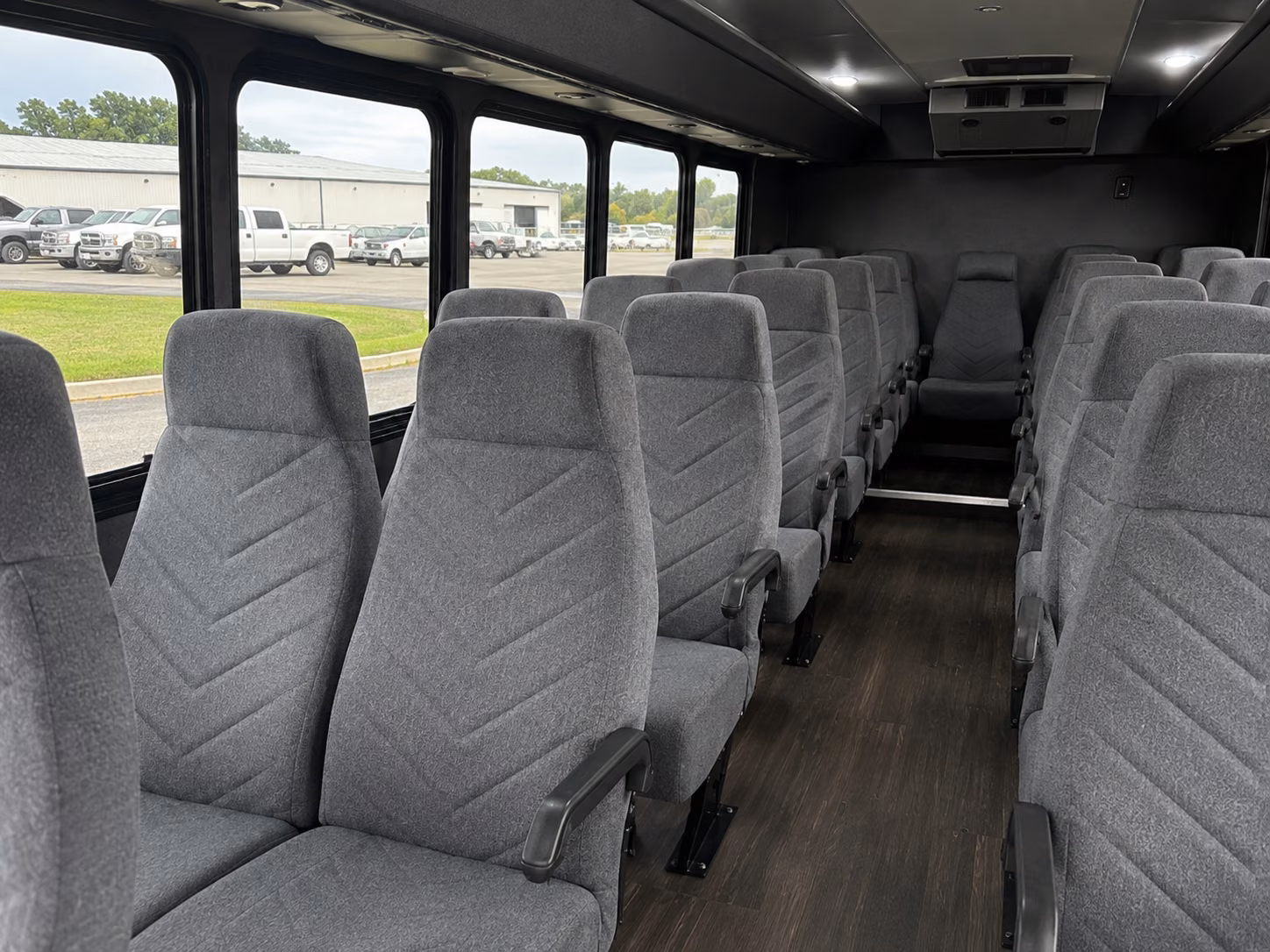 augusta 20 passenger minibus inside