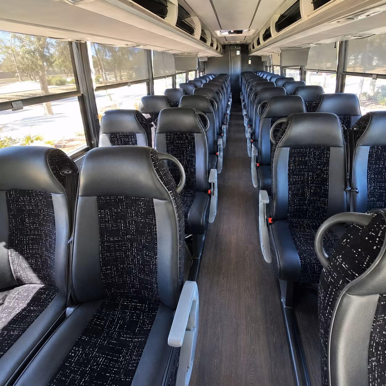 augusta charter bus interior
