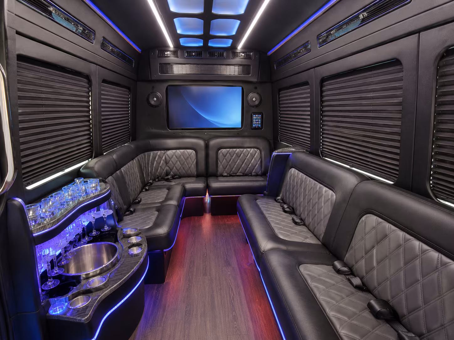 augusta wedding transportation onboard seating